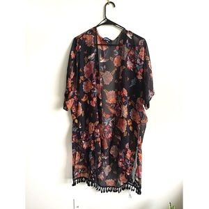 Alice Blue Floral Kimono